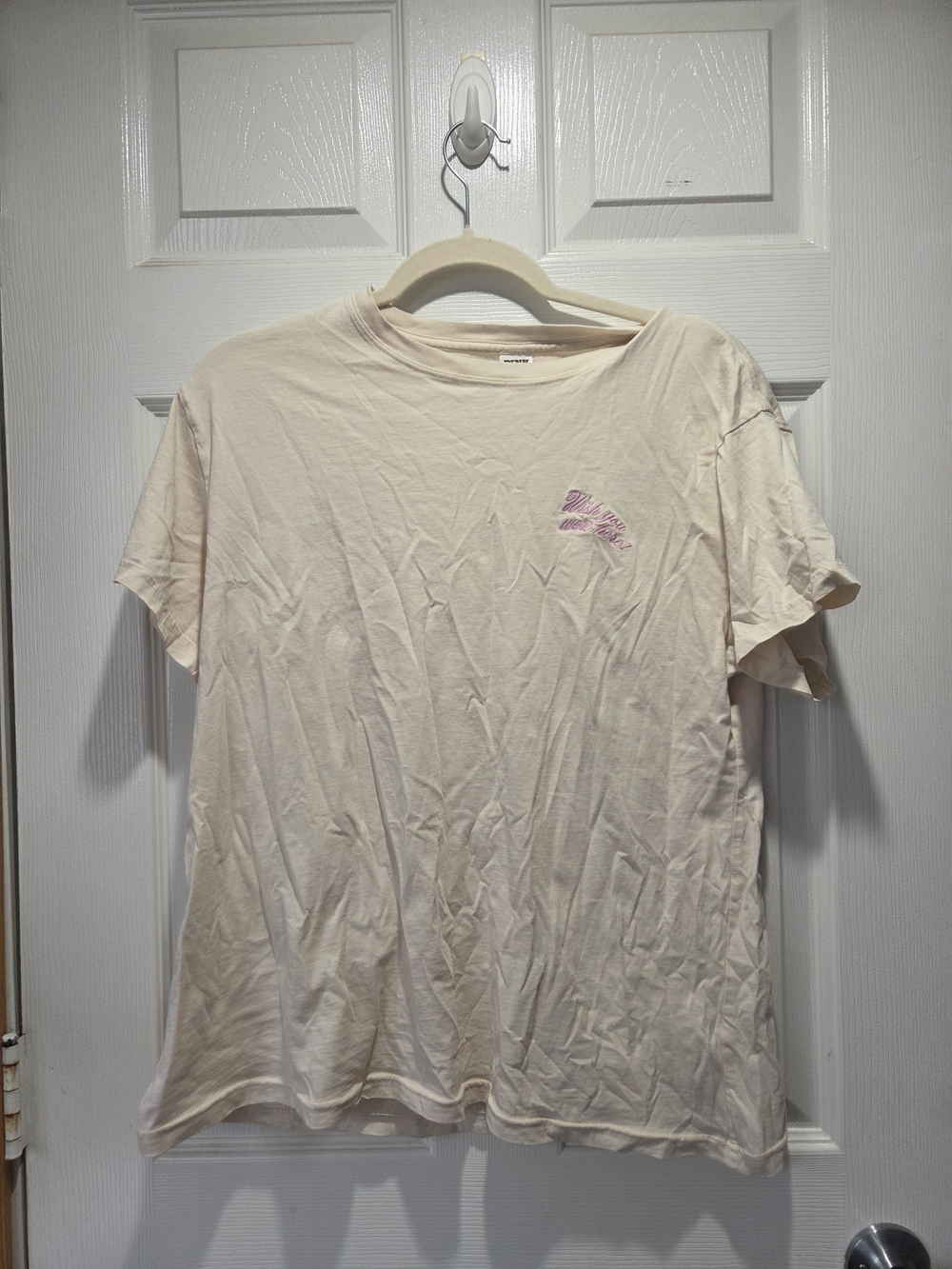 PINK Victoria's Secret Pale Pink Short Sleeve Logo Tee